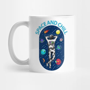 astronaut space and chill Mug